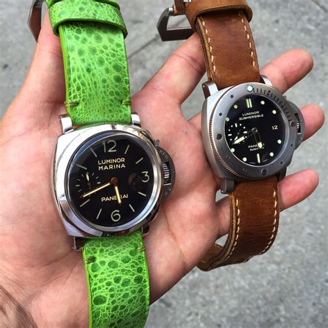 lime green panerai strap|Panerai watch strap replacement.